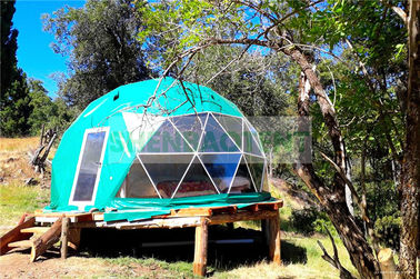 दो अतिथि पनरोक डोम तम्बू कस्टम डिजाइन डेरा डाले हुए हाउस हीट प्रूफ एल्यूमीनियम परत