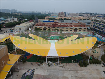 खेल का मैदान प्राथमिक विद्यालय के लिए पशु तितली आकार तनन छाया संरचनाएं